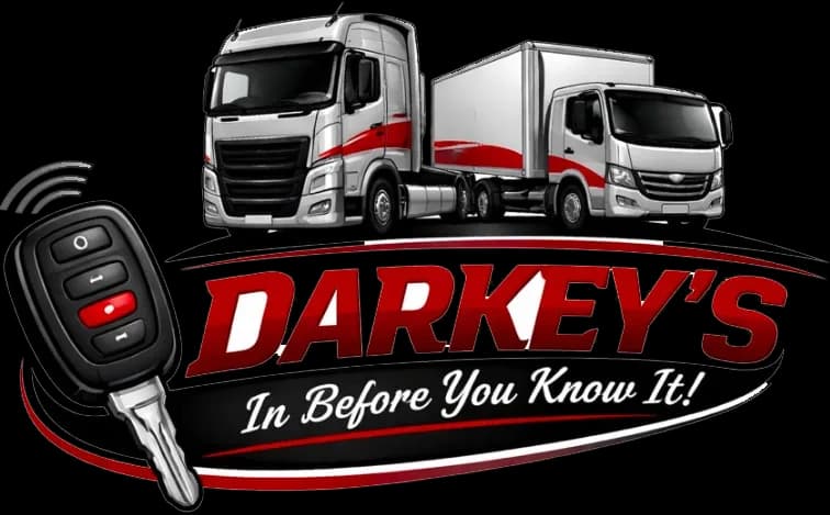 Darkey's truck key locksmith logo